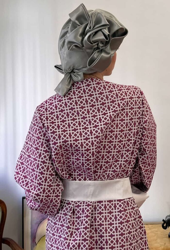 turbante gris - Alberta modest fashion